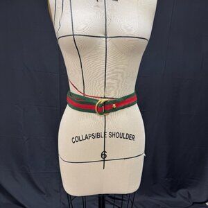 Gucci Green and Red Women's Belt